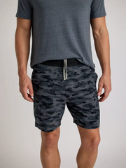 Men's Active Breeze Short Lined – 7" - Seasmoke Camo Black