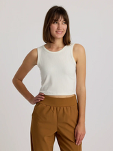 Women's Ribbed Bamboo Tank - Sea Salt