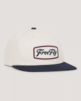 Americana Script Snapback Hat - Bone