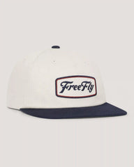 Americana Script Snapback Hat - Bone