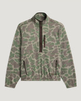 Men's Ashridge Fleece Half Zip - Vintage Camo Oil Green