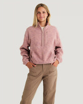 Women's Ashridge Fleece Half Zip - Cosmic Bloom Plum