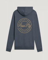 Coastal Rope Fleece Hoodie - Storm Cloud