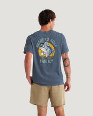 Morning Person Pocket Tee - Storm Cloud