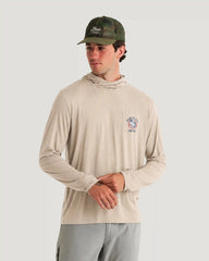 Men's Bamboo Lightweight Graphic Hoodie - Ready To Roll Desert Tan