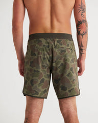 Men's Dawn Patrol Boardshort - Vintage Camo Oil Green