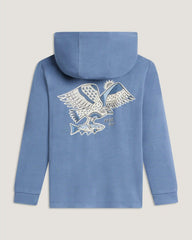 Toddler Bamboo Shade Graphic Hoodie - Osprey Catch Pacific Blue