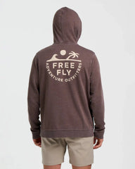 Rising Tide Fleece Hoodie - Heather Chestnut