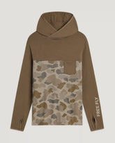 Men's Bamboo Hybrid Hoodie - Canyon / Vintage Camo Desert Tan
