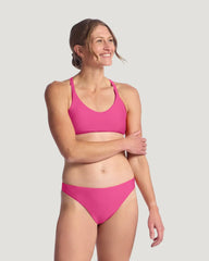 Women's Wavebound Cross-Tie Bikini Top - Magenta Haze