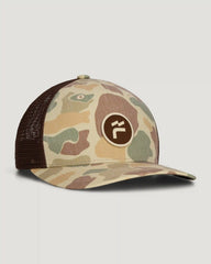 Brand Flag Camo Trucker Hat - Vintage Camo