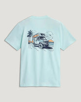 Youth Adventure Rig Tee - Heather Tropic Sea