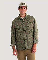 Men's Gallatin Overshirt - Vintage Camo Oil Green
