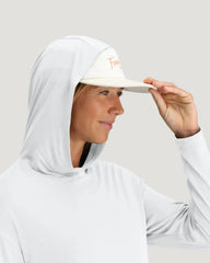 Women's Bamboo Shade Crossover Hoodie - Bright White