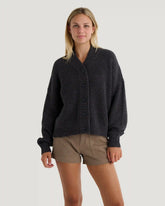 Women's Coastloom Cardigan Sweater - Heather Anthracite