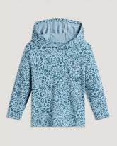 Toddler Bamboo Shade Hoodie - Drifter Print Sea Pine