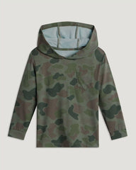 Toddler Bamboo Shade Hoodie - Vintage Camo Oil Green