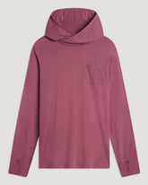 Men's Bamboo Lightweight Hoodie - Plum
