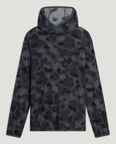 Men's Bamboo Lightweight Hoodie - Vintage Camo Black