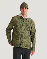 Men's Folly Twill Chore Coat - Vintage Camo Oil Green