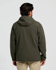 Men's Gridback Fleece Anorak Hoodie - Dark Forest