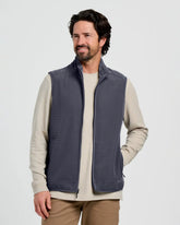 Men's Gridback Fleece Vest - Storm Cloud