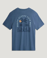 Beach Access Tee - Pacific Blue
