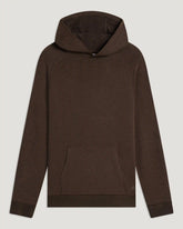 Men's Bamboo Lightweight Fleece Hoodie - Heather Dark Brown