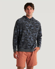Men's Bamboo Lightweight Fleece Hoodie - Vintage Camo Black