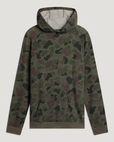 Men's Bamboo Lightweight Fleece Hoodie - Vintage Camo Oil Green