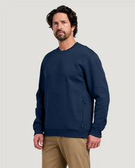 Men's Bamboo Northcoast Fleece Crew - True Navy
