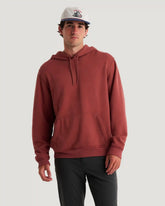 Men's Bamboo Northcoast Fleece Pullover Hoodie - Red Currant