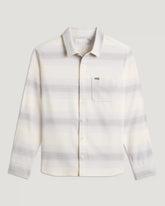 Men's Seawool Flannel Shirt - Ombre Stripe Birch