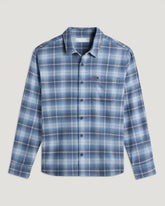 Men's Seawool Flannel Shirt - Storm Cloud Plaid