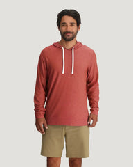 Men's Bamboo Slub Hoodie II - Red Clay