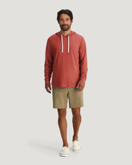 Men's Bamboo Slub Hoodie II - Red Clay