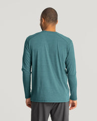 Men's Bamboo Shade Long Sleeve - Heather Sea Pine