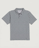Men's Elevate Polo - Dash Stripe Aspen Grey