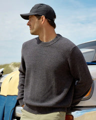Men's Coastloom Crew Sweater - Heather Anthracite