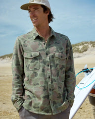 Men's Gallatin Overshirt - Vintage Camo Oil Green
