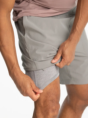 Men's Active Breeze Short Lined – 7" - Cement