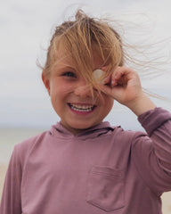 Toddler Bamboo Shade Hoodie - Pacific Blue