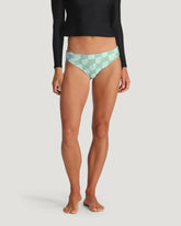 Women's Wavebound Bikini Bottom - Sea Scallop Print Ocean Mist