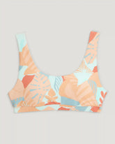 Women's Wavebound Scoop Bikini Top - Calypso Print Light Coral