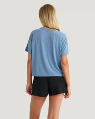 Women's Elevate Lightweight Tee - Windward Blue
