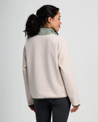 Women's Gridback Fleece Snap Pullover - Forest
