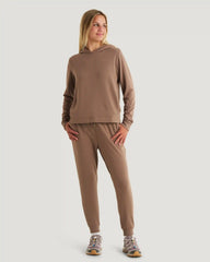 Women's Bamboo Lightweight Fleece Jogger - Fossil