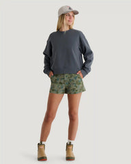 Women's Bamboo Northcoast Fleece Crew - Storm Cloud