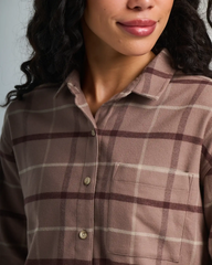 Women's Seawool Flannel Shirt - Fossil Plaid