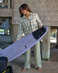 Women's Bamboo Lightweight Fleece Wide Leg Pant - Tea